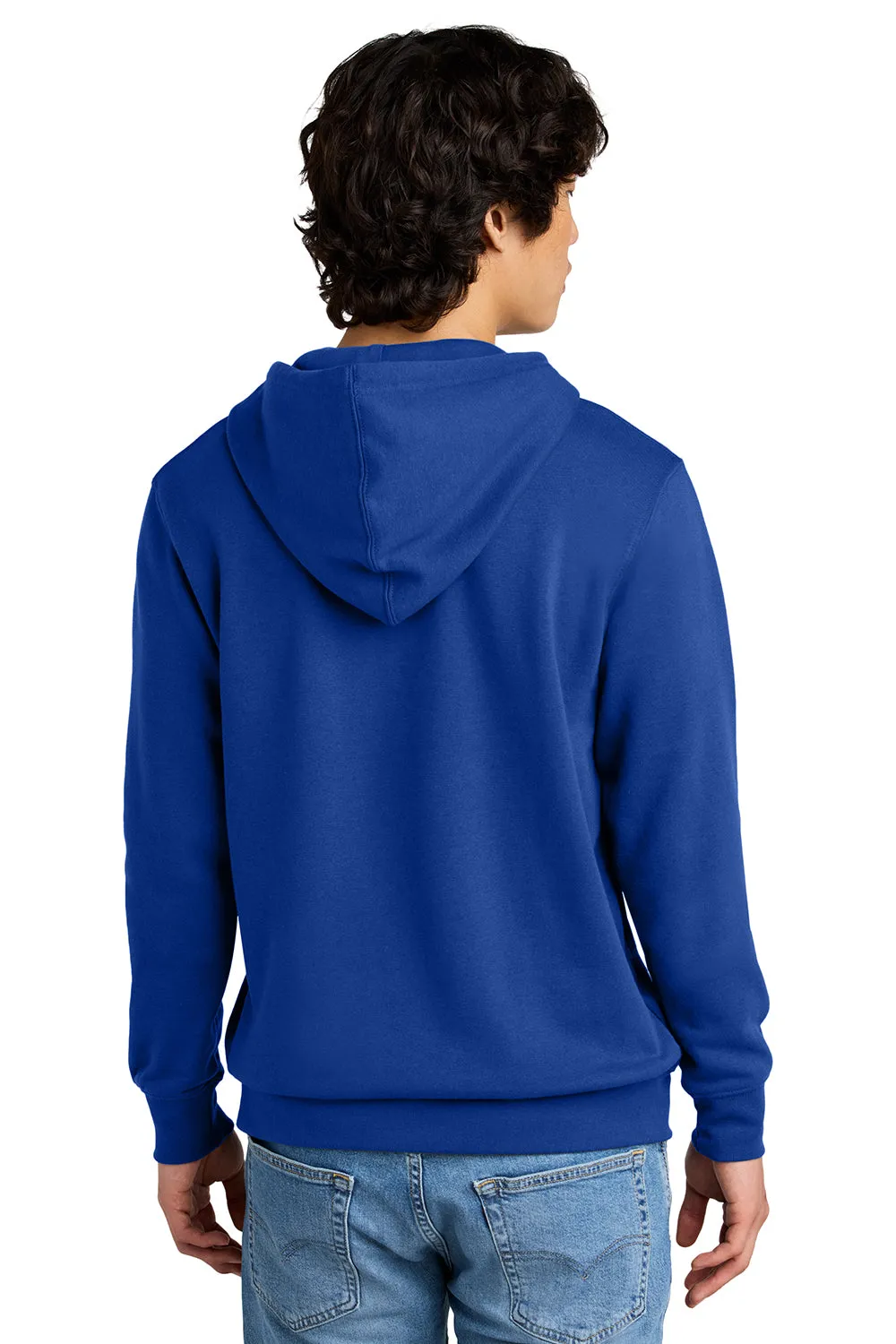 District Herren Sehr Wichtiger Fleece Kapuzenpullover Hoodie mit Kangaroo-Tasche - Tiefes Königsblau