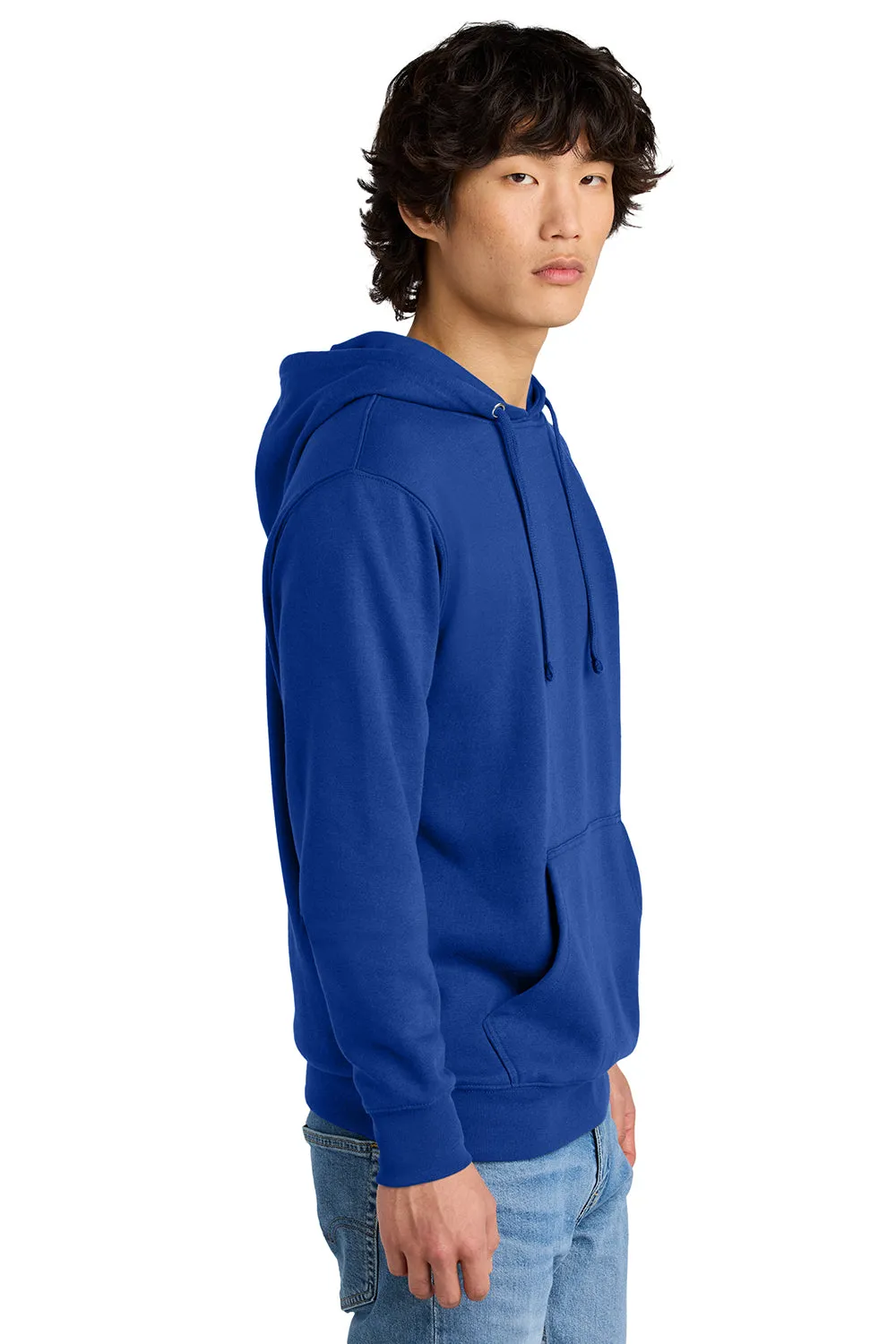 District Herren Sehr Wichtiger Fleece Kapuzenpullover Hoodie mit Kangaroo-Tasche - Tiefes Königsblau