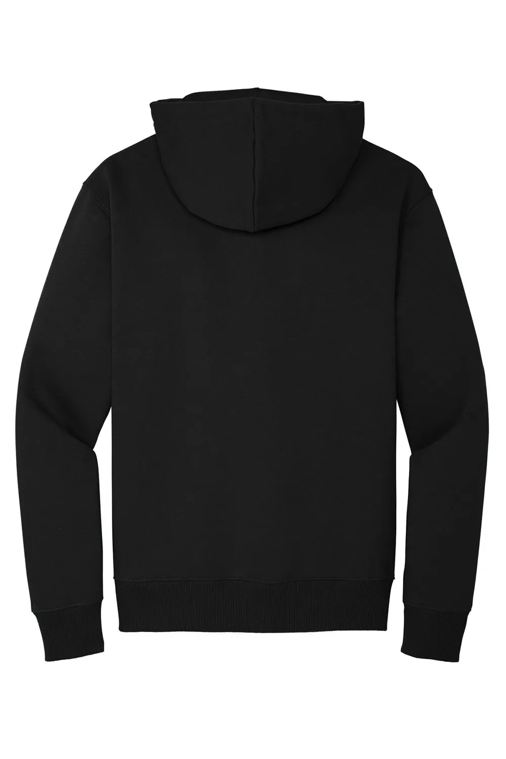 District Herren V.I.T. Schwere Fleece Kapuzenpullover Hoodie mit Beuteltasche - Schwarz