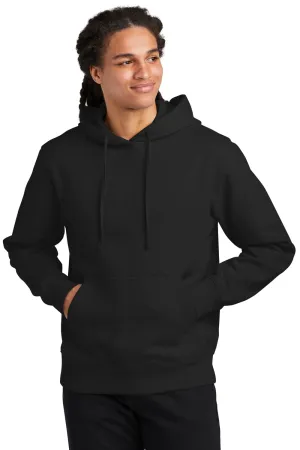 District Herren V.I.T. Schwere Fleece Kapuzenpullover Hoodie mit Beuteltasche - Schwarz