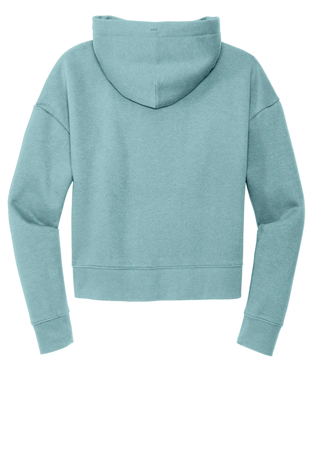 District Damen V.I.T. Fleece Kapuzenpullover Hoodie - Eukalyptus Blau
