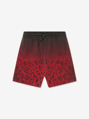 Dolce & Gabbana Jungen Baumwolle Leopard Bermuda Shorts