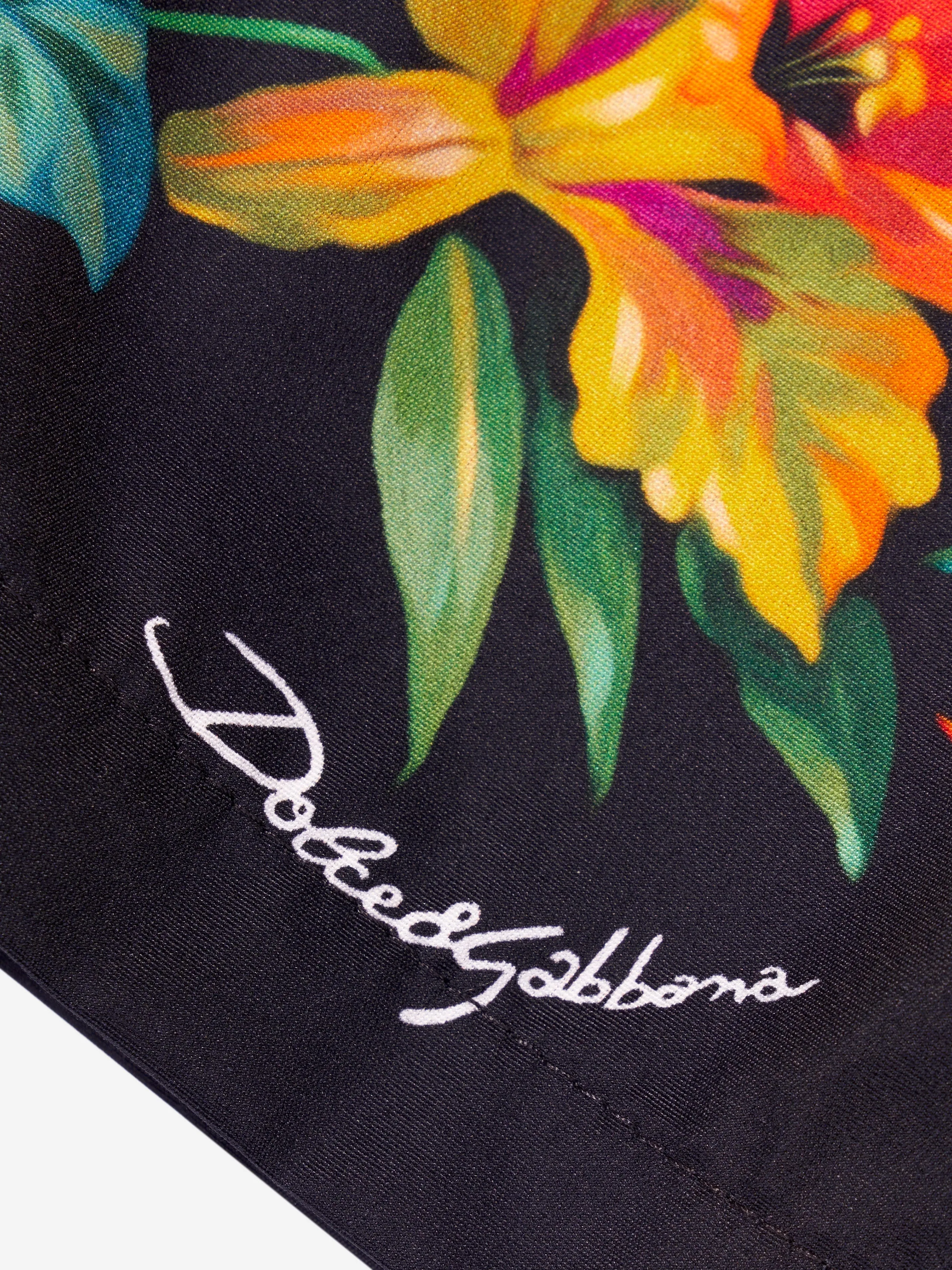 Dolce & Gabbana Jungen Hawaii-Print Shorts in Mehrfarben