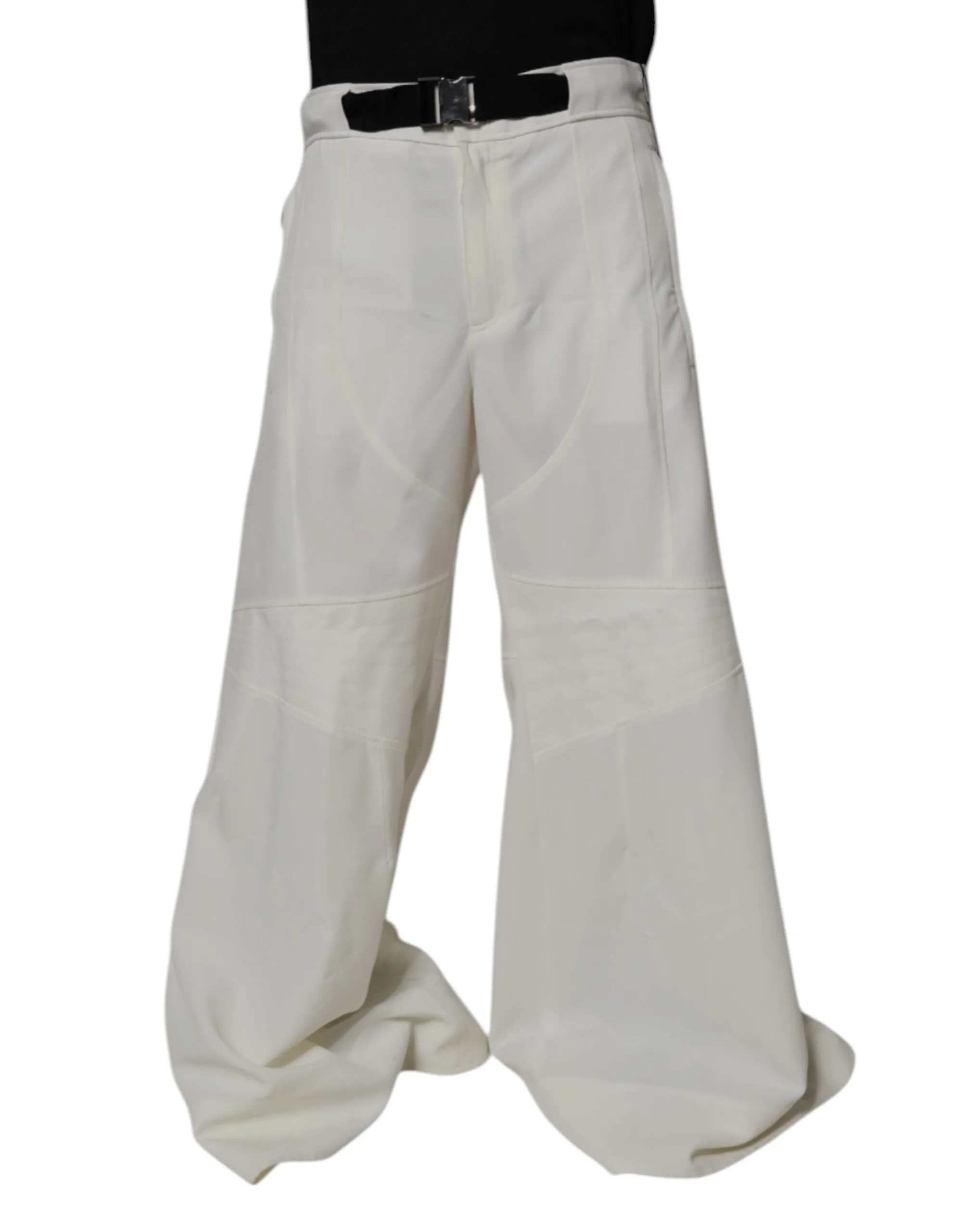 Dolce & Gabbana Mid Waist Weit geschnittene Herrenhose