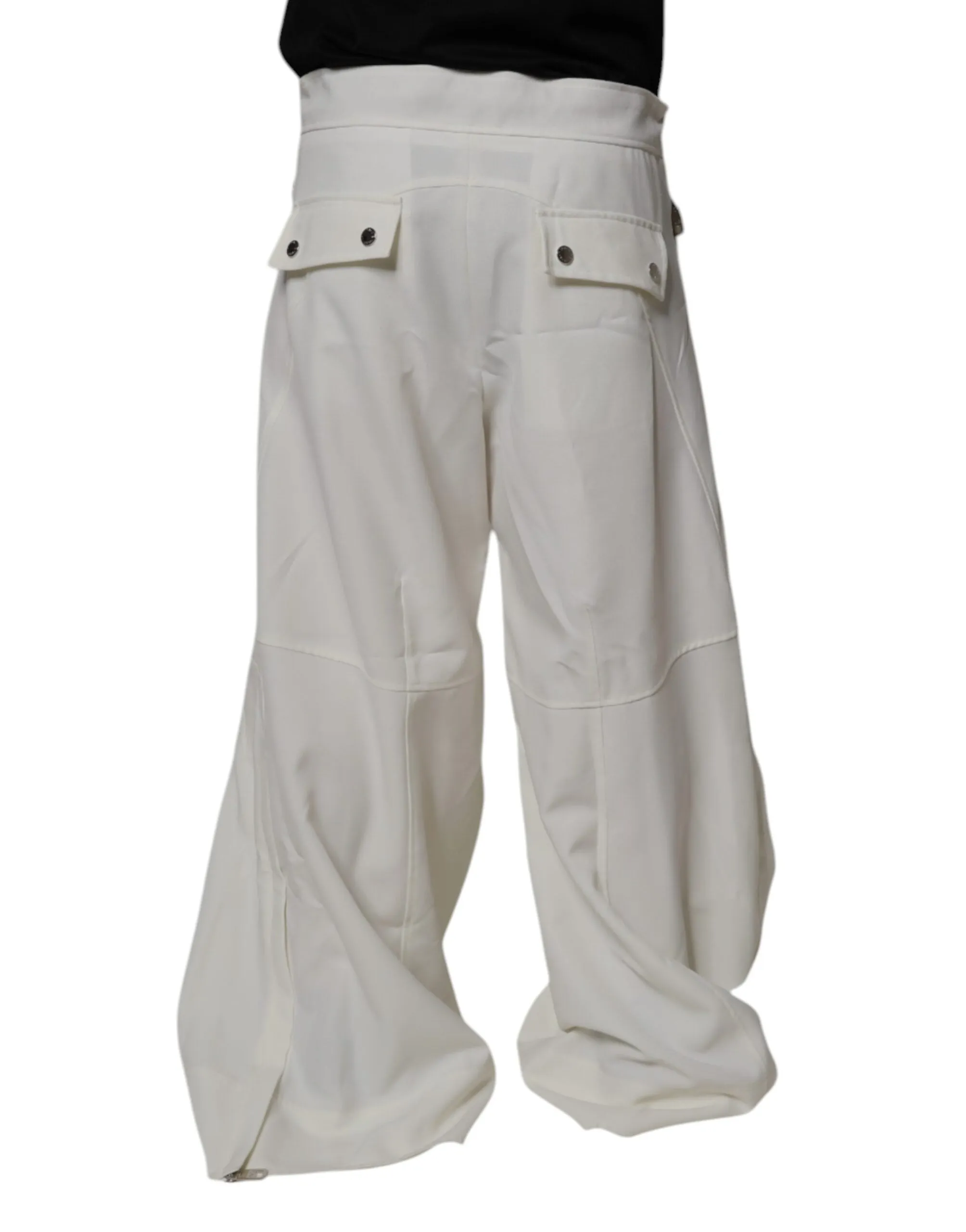 Dolce & Gabbana Mid Waist Weit geschnittene Herrenhose