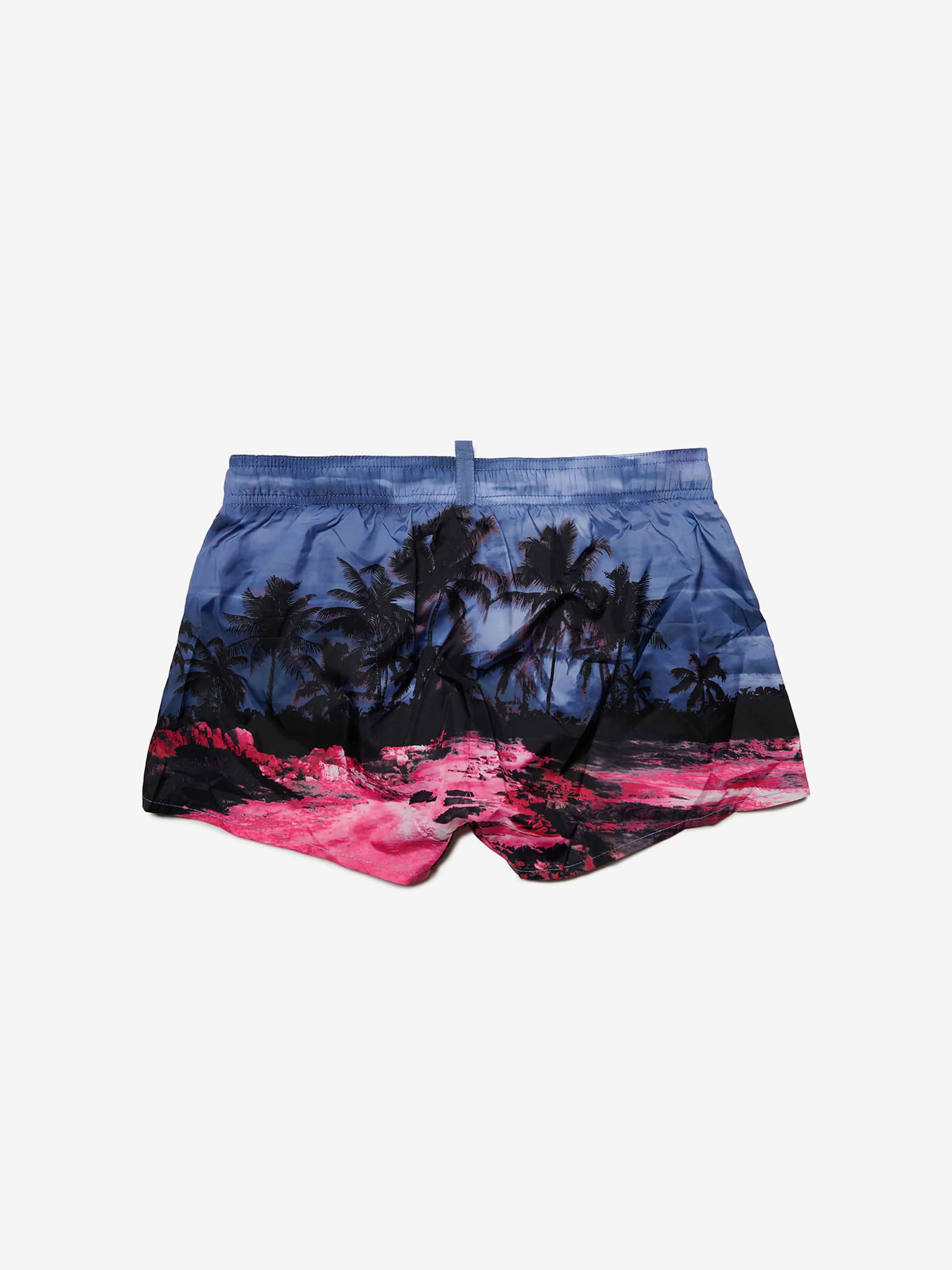 Dsquared2 Boys Palm Tree Badehose in Blau
