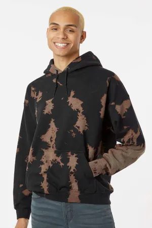 Dyenomite Herren Essential Fleece Bleichgewaschener Kapuzenpullover mit Kangaroo-Tasche - Gobi