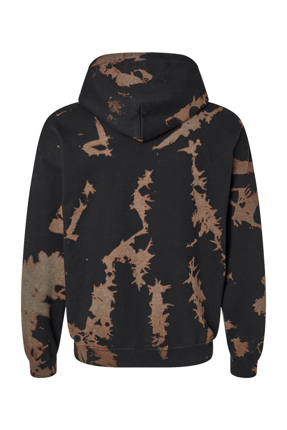 Dyenomite Herren Essential Fleece Bleichgewaschener Kapuzenpullover mit Kangaroo-Tasche - Gobi