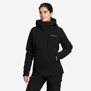 Eddie Bauer Damen Chair Six Shell wasserdichte Regenjacke - Schwarz Eddie Bauer