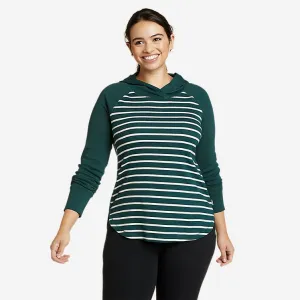 Eddie Bauer Damen Favorite Shirttail Hem Langarm-Hoodie - Dunkles Efeu Eddie Bauer