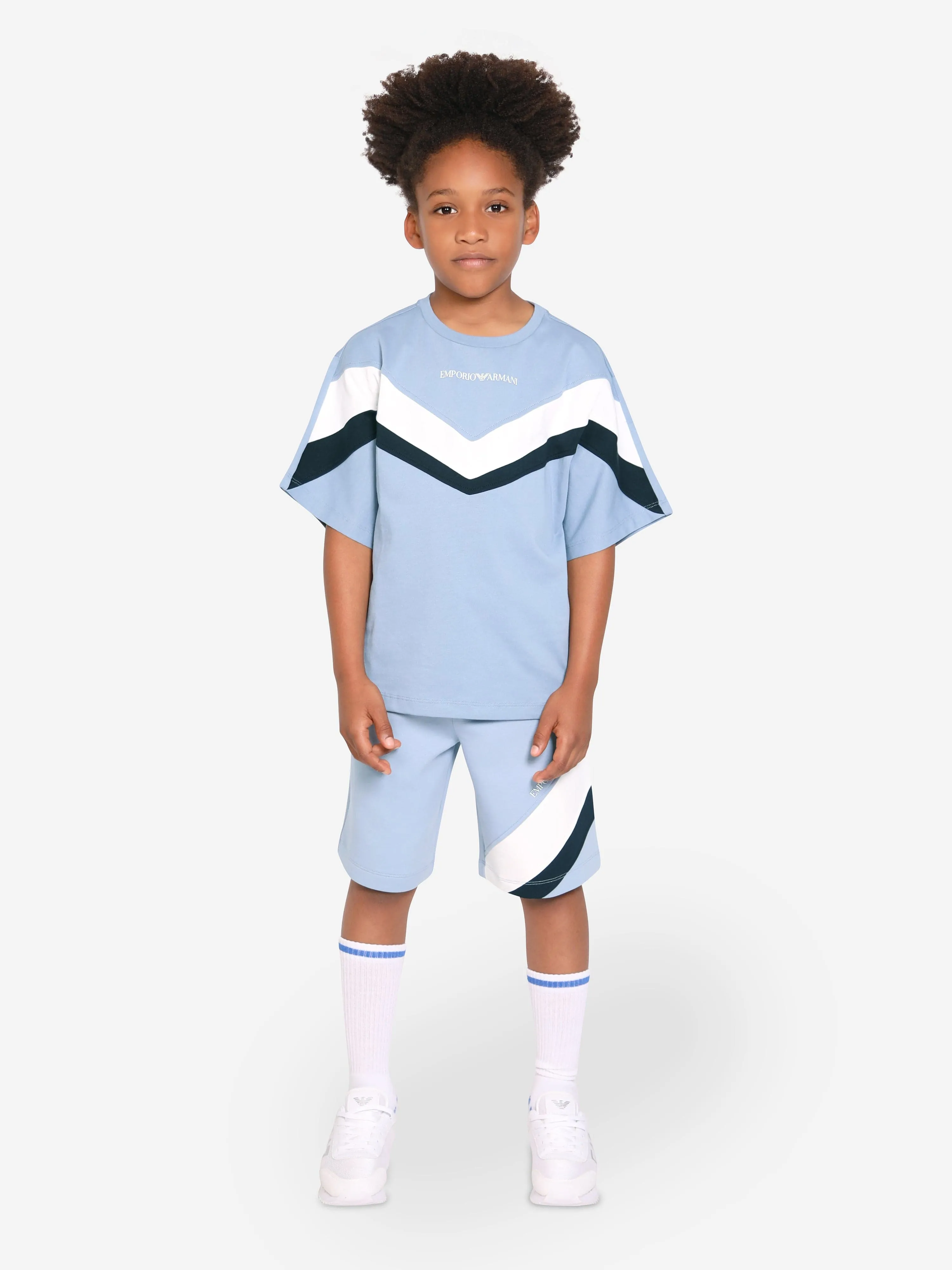 Emporio Armani Jungen Bermuda Shorts in Blau