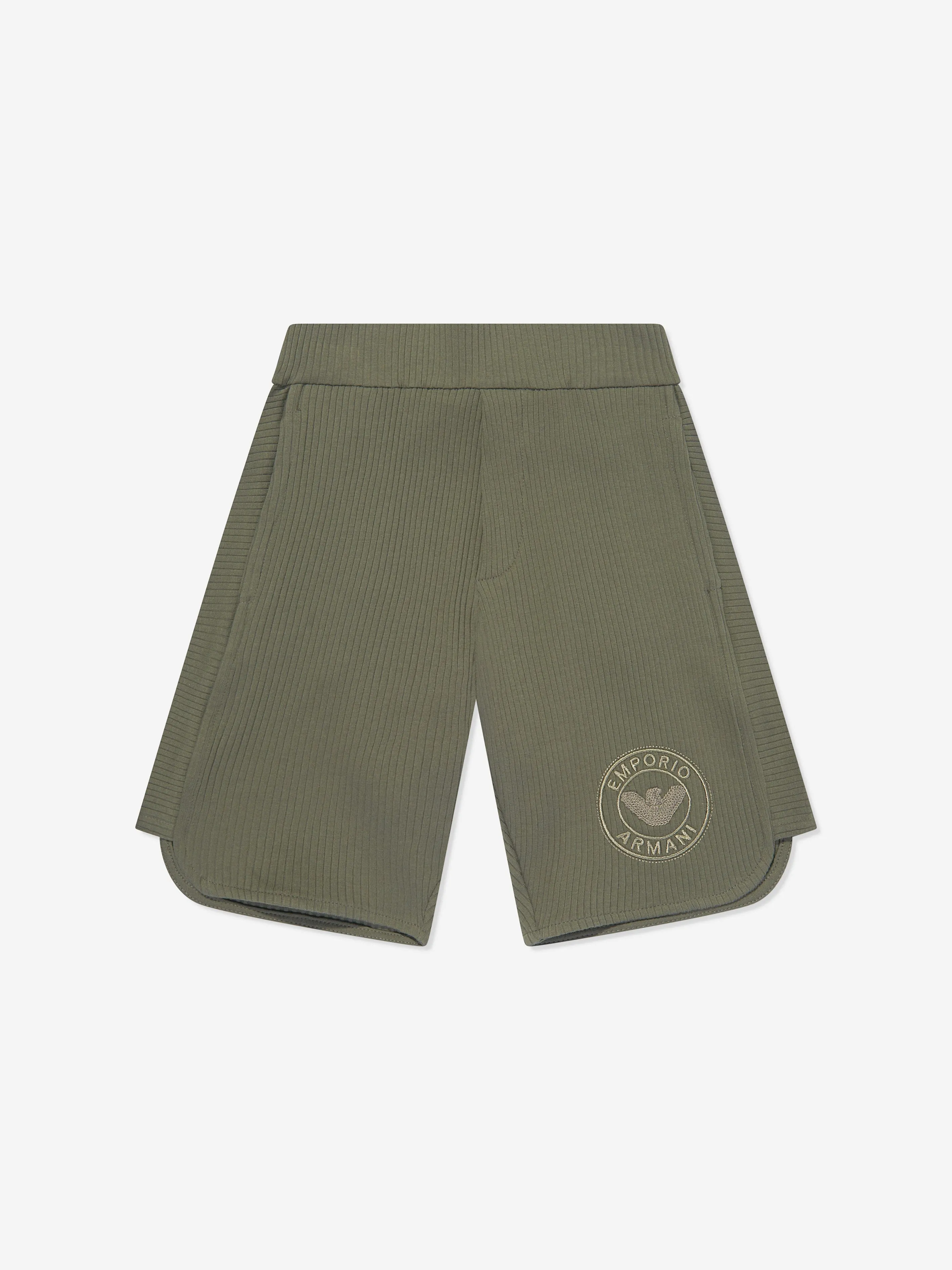 Emporio Armani Jungen Logo Shorts in Grün