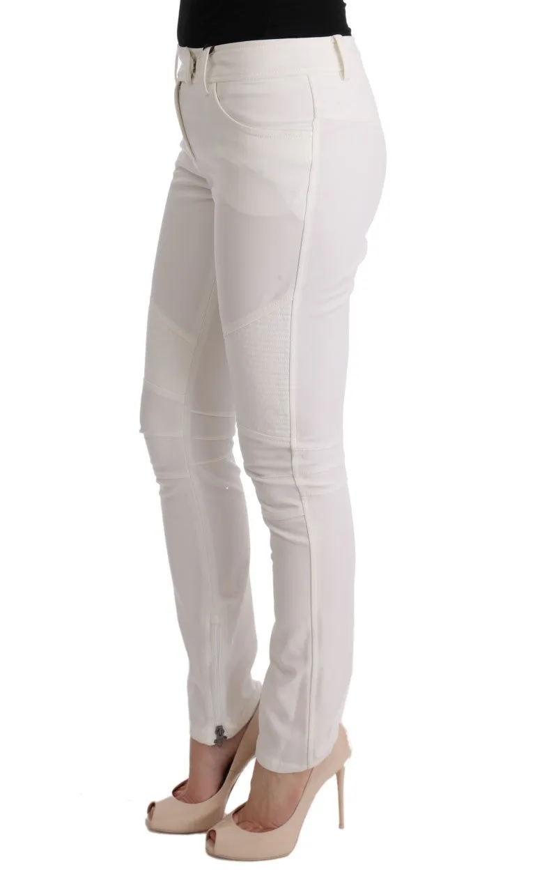 Ermanno Scervino Chic Slim Fit Baumwollhose für Damen