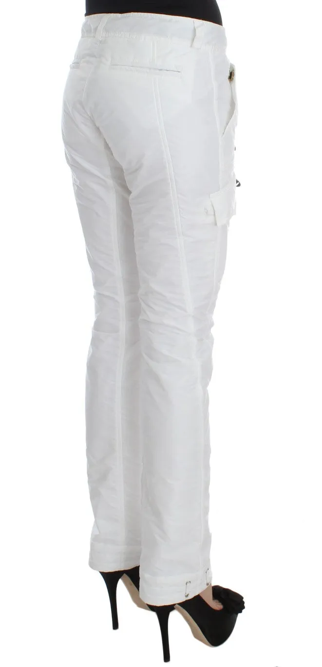 Ermanno Scervino Nylongefütterte Slim Fit Cargo Damenhose