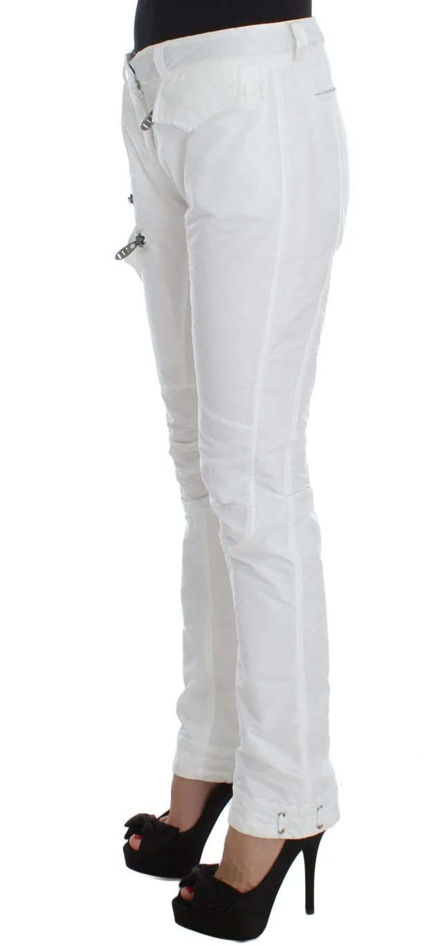 Ermanno Scervino Nylongefütterte Slim Fit Cargo Damenhose
