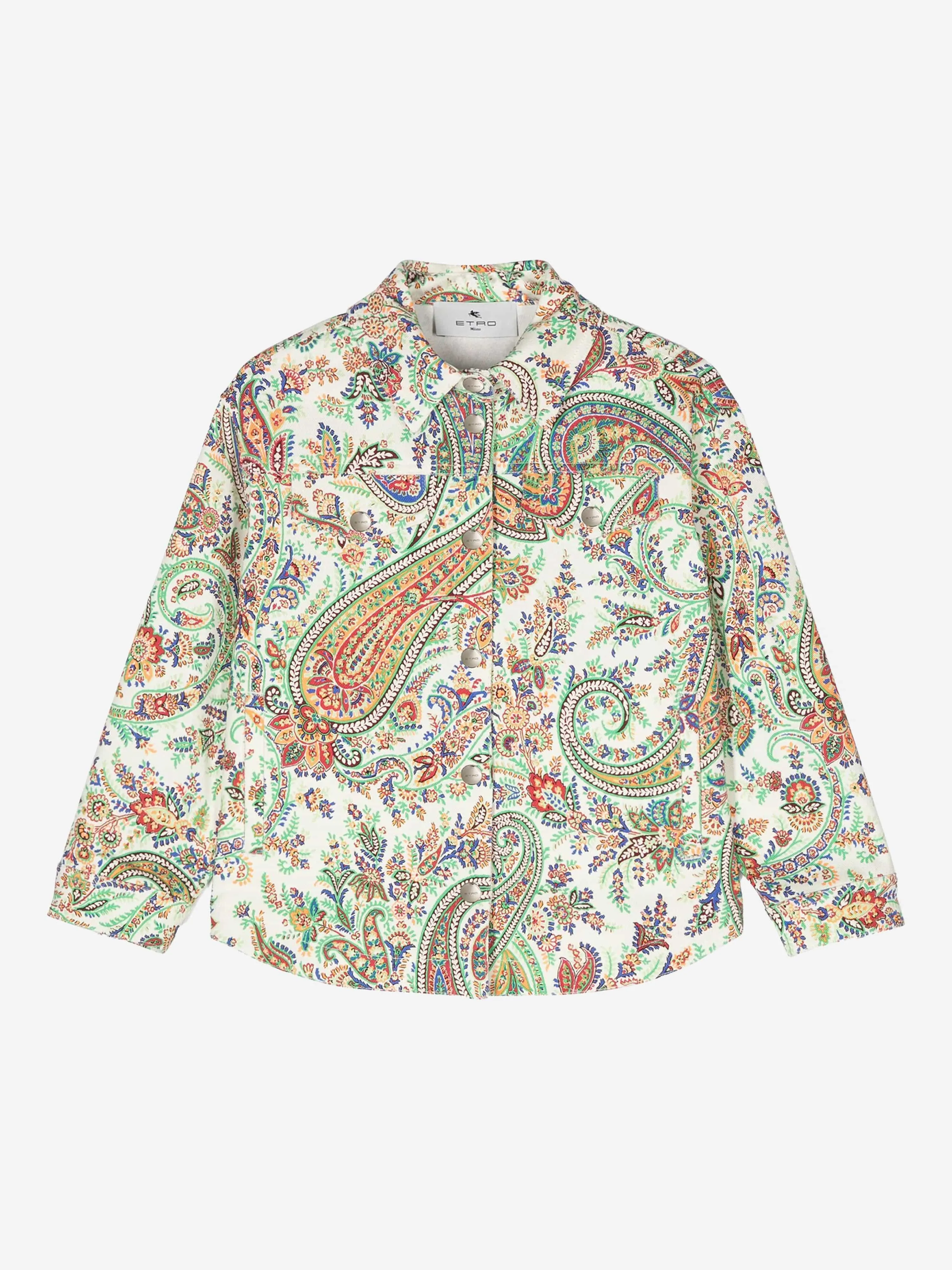 Etro Mädchen Blumen-Paisley-Jacke in Mehrfarben