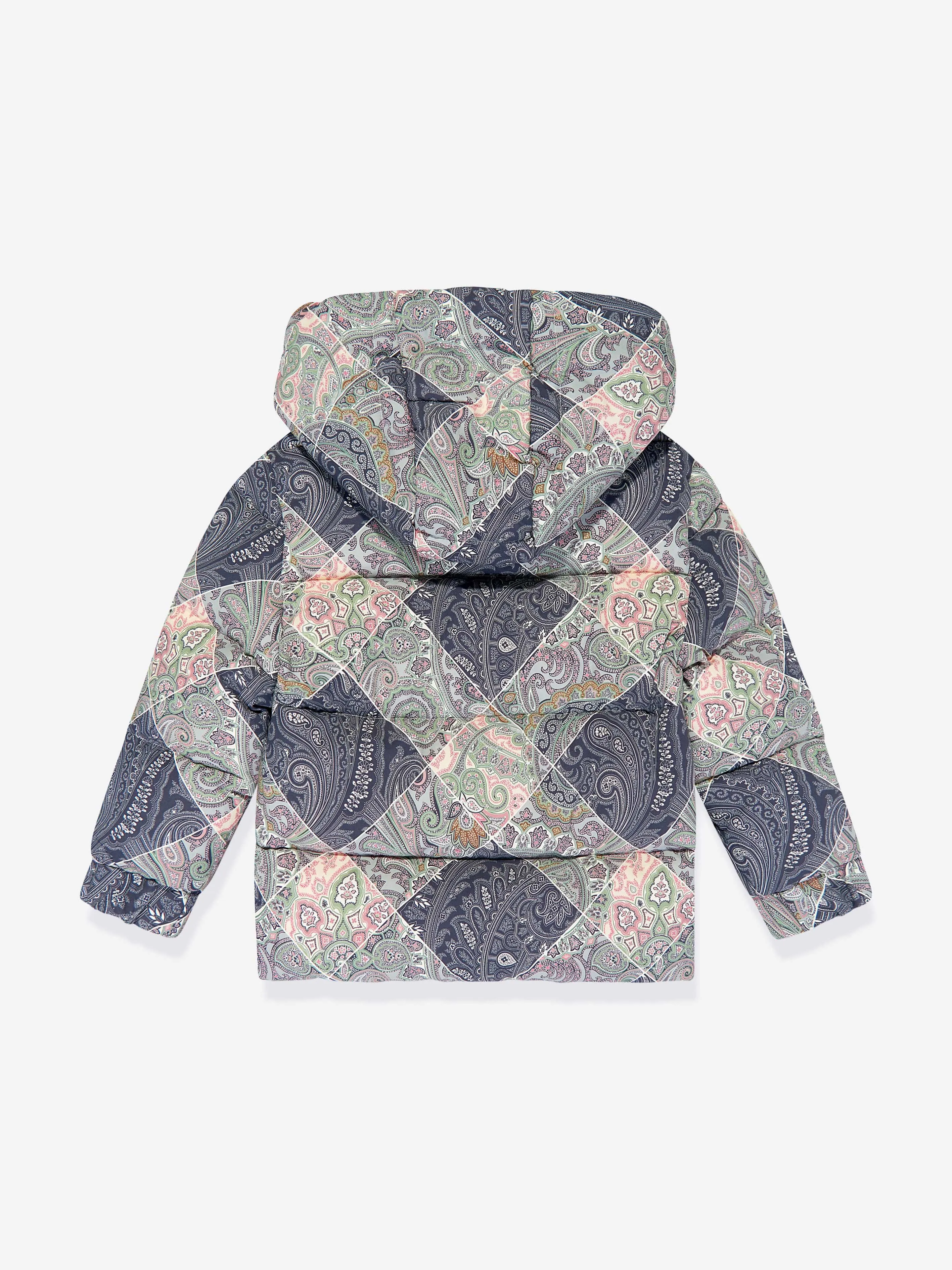 Etro Kids Paisley Steppjacke in Blau