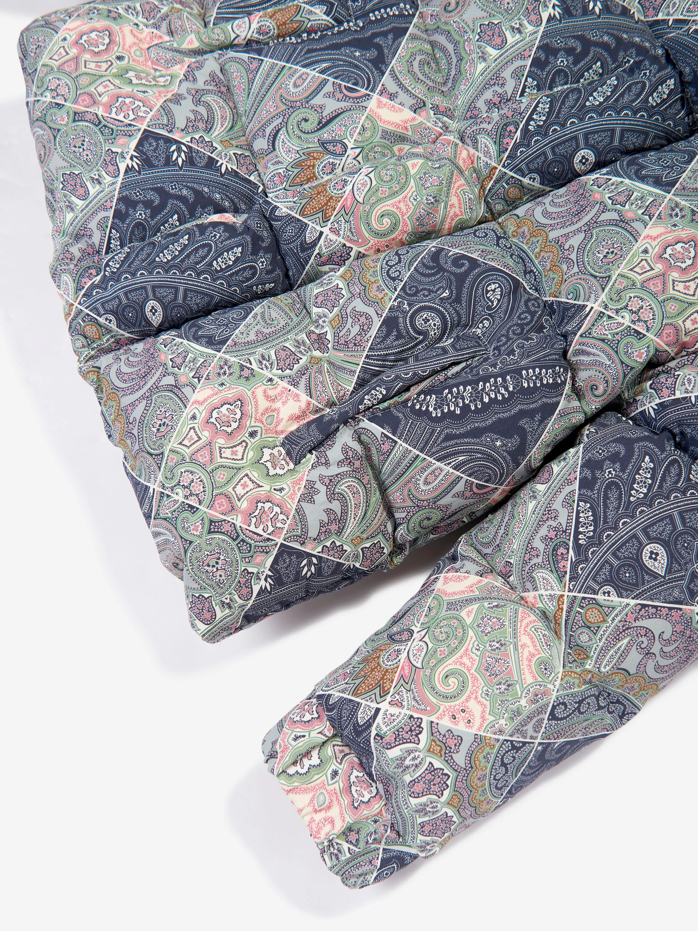 Etro Kids Paisley Steppjacke in Blau
