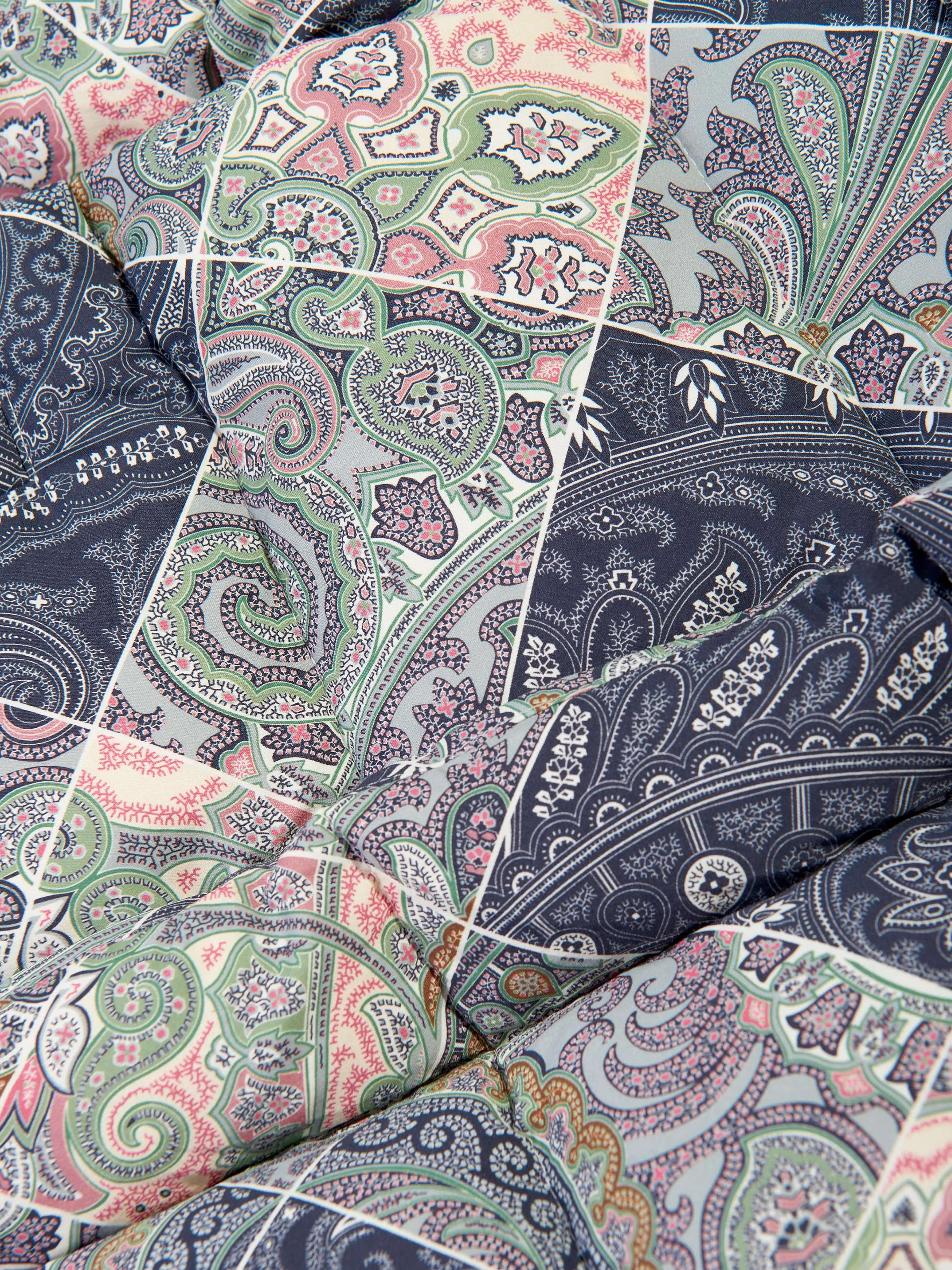 Etro Kids Paisley Steppjacke in Blau
