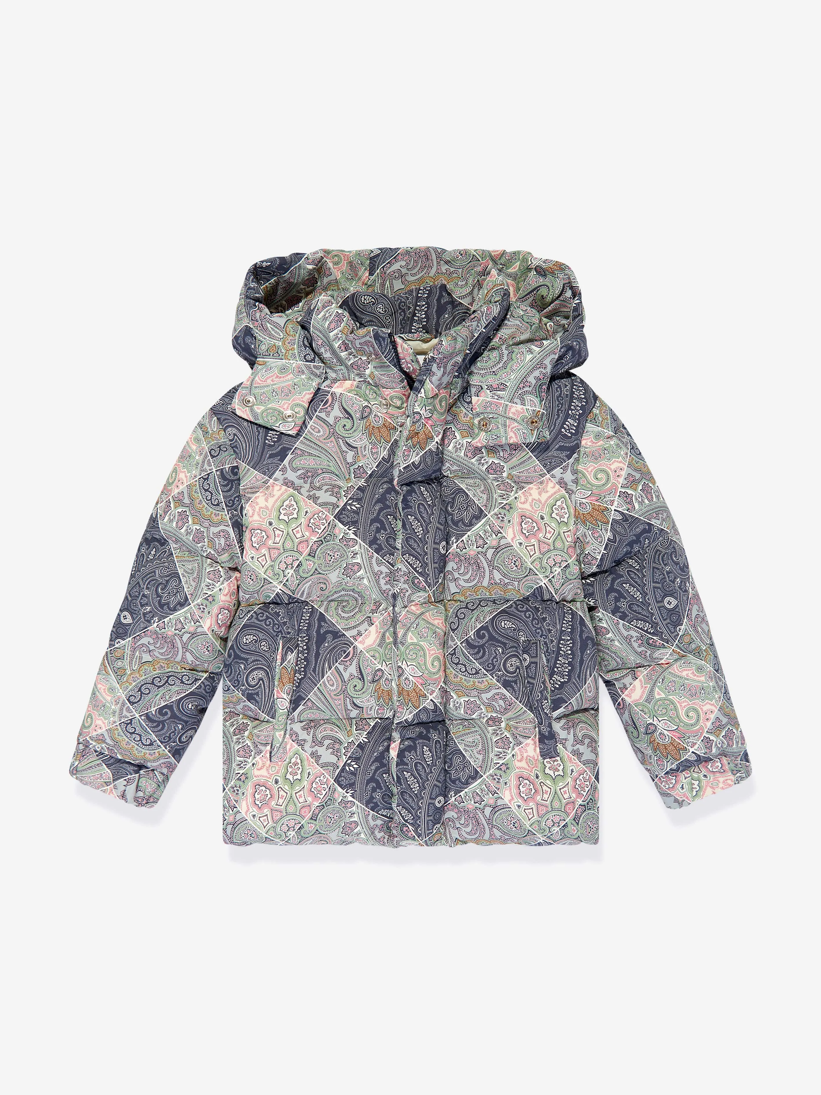 Etro Kids Paisley Steppjacke in Blau