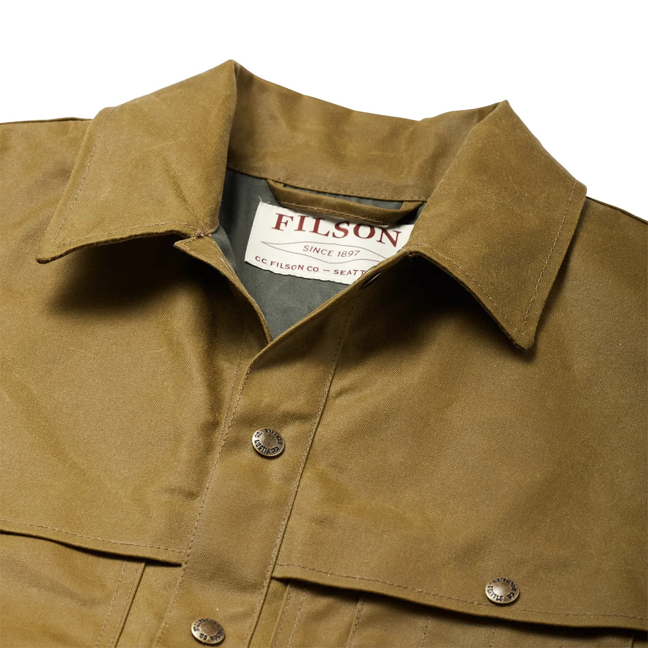 Filson Gefütterte Tin Cruiser Jacke Dunkelbeige