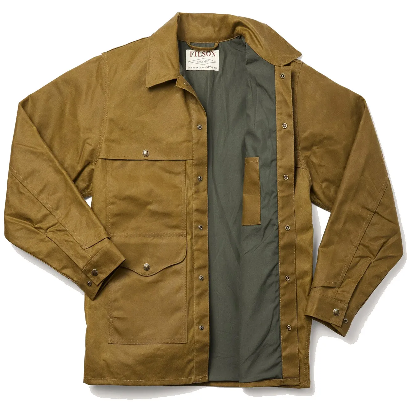 Filson Gefütterte Tin Cruiser Jacke Dunkelbeige