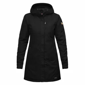 Fjallraven Damen Kiruna gefütterte Parka Schwarz