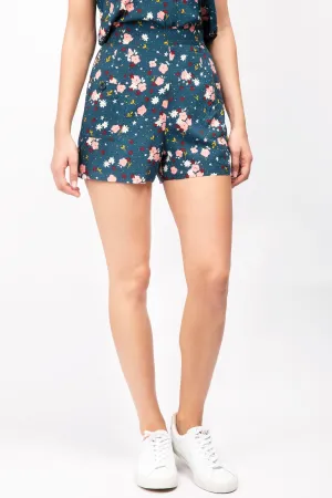 Blumenbedruckte Shorts