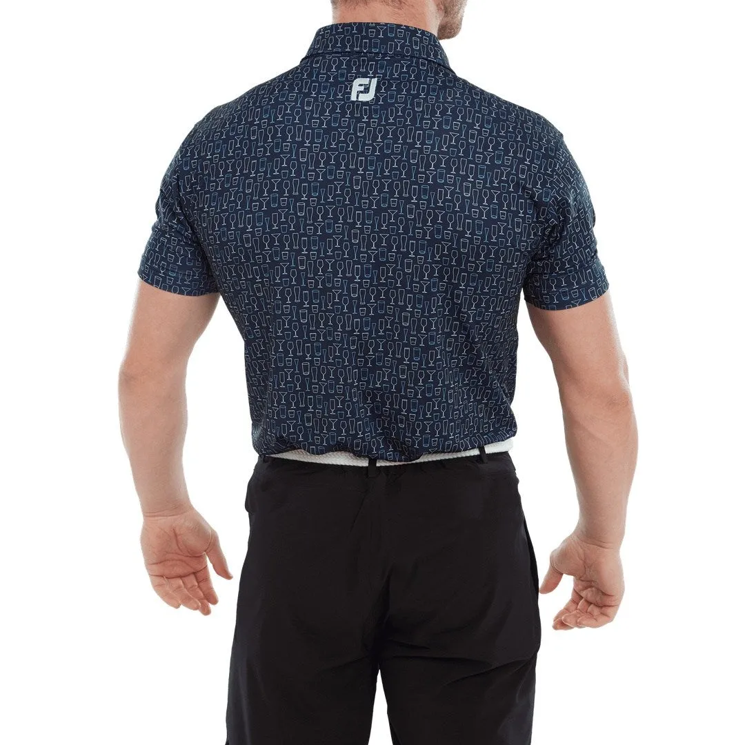 FootJoy Glasdruck Golf Polohemd 80038