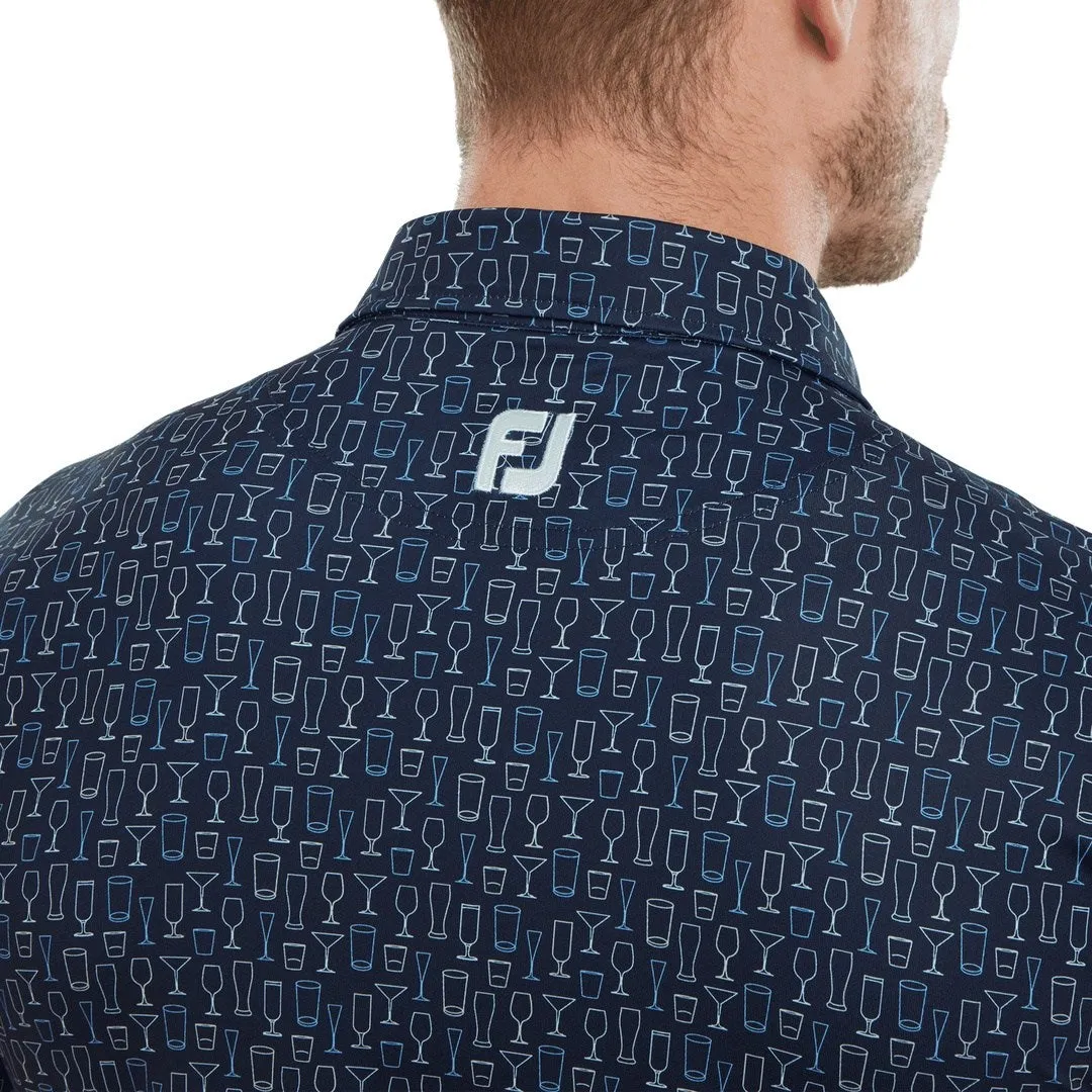 FootJoy Glasdruck Golf Polohemd 80038