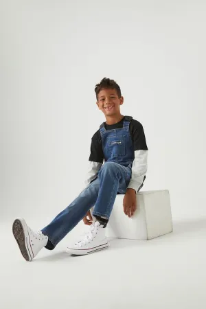 Forever 21 Kids Bundhose mit Schnalle (Mädchen   Jungen) Hellblauer Denim Forever 21