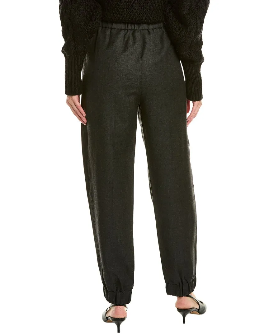 GANNI Pull-On Wollmischhose