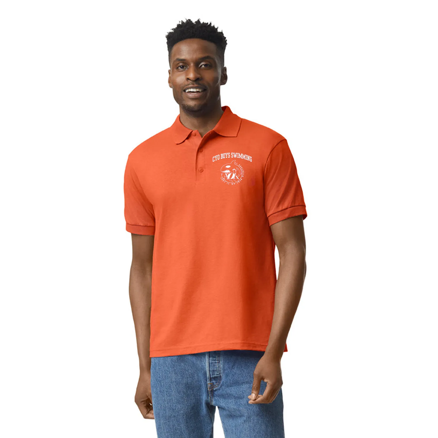 Gildan Kleidung Gildan Herren Dryblend Jersey Polo, bedruckt