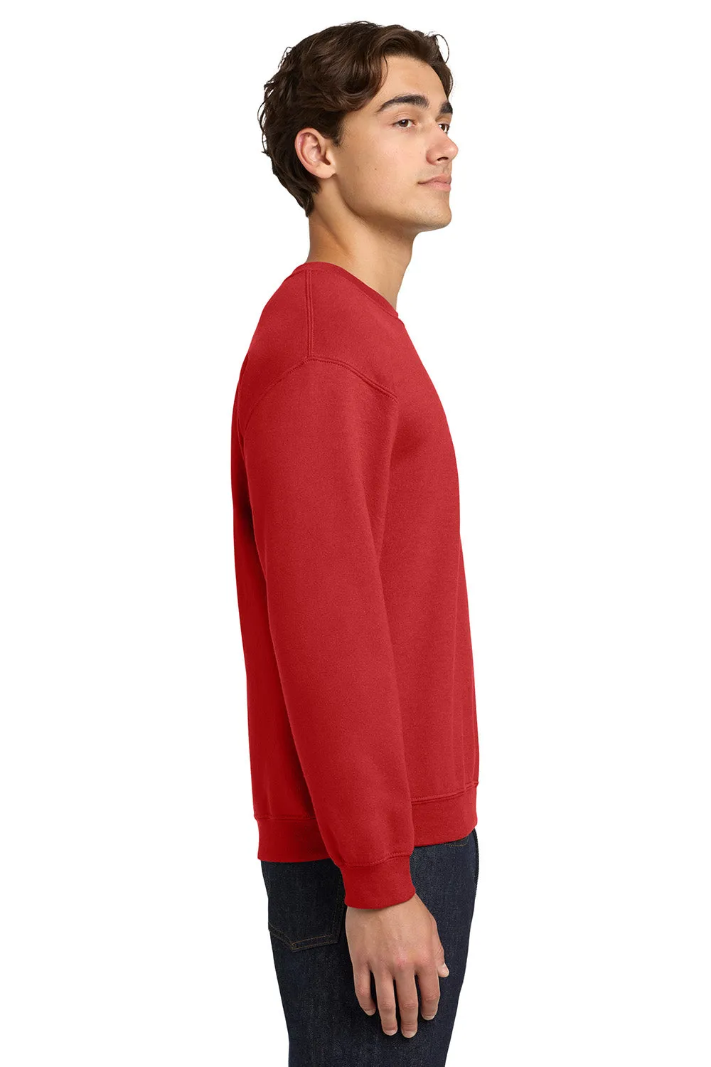 Gildan Herren Fleece Crewneck Sweatshirt mit Pillenresistenz - Rot