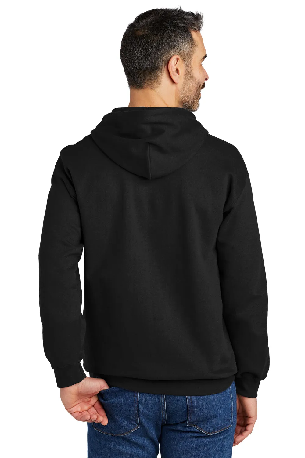 Gildan Herren Softstyle Kapuzenpullover Hoodie mit Kangaroo-Tasche - Schwarz