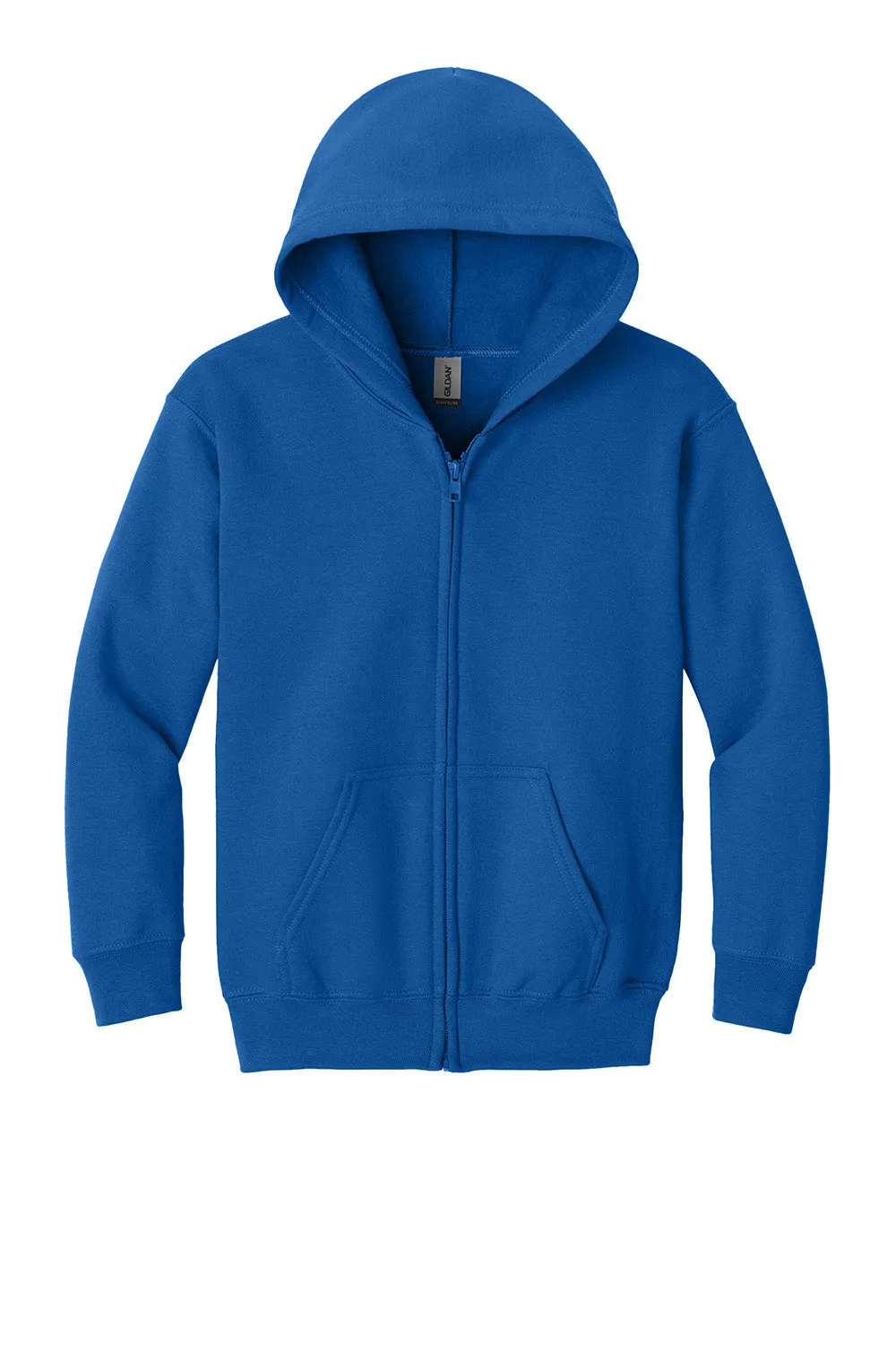 Gildan Youth Heavy Blend Kapuzenpullover mit Reißverschluss und Taschen - Königsblau
