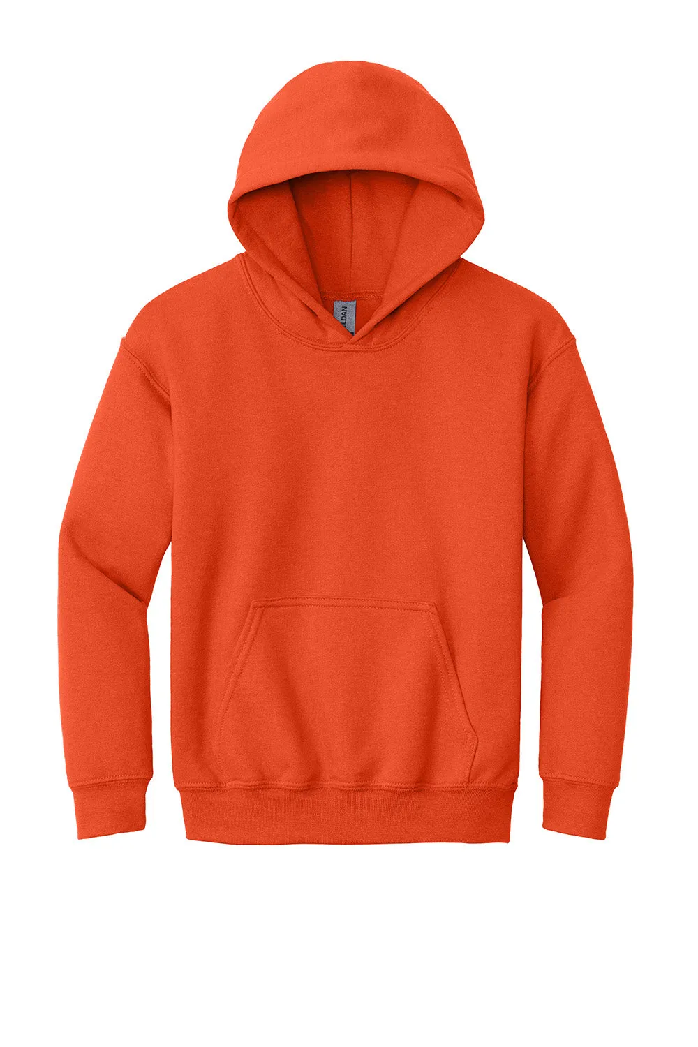 Gildan Jugendliche Pillenresistente Kapuzenpullover Hoodie mit Beuteltasche - Orange