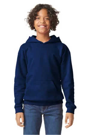Gildan Jugend Softstyle Kapuzenpullover Hoodie mit Kangaroo-Tasche - Marineblau