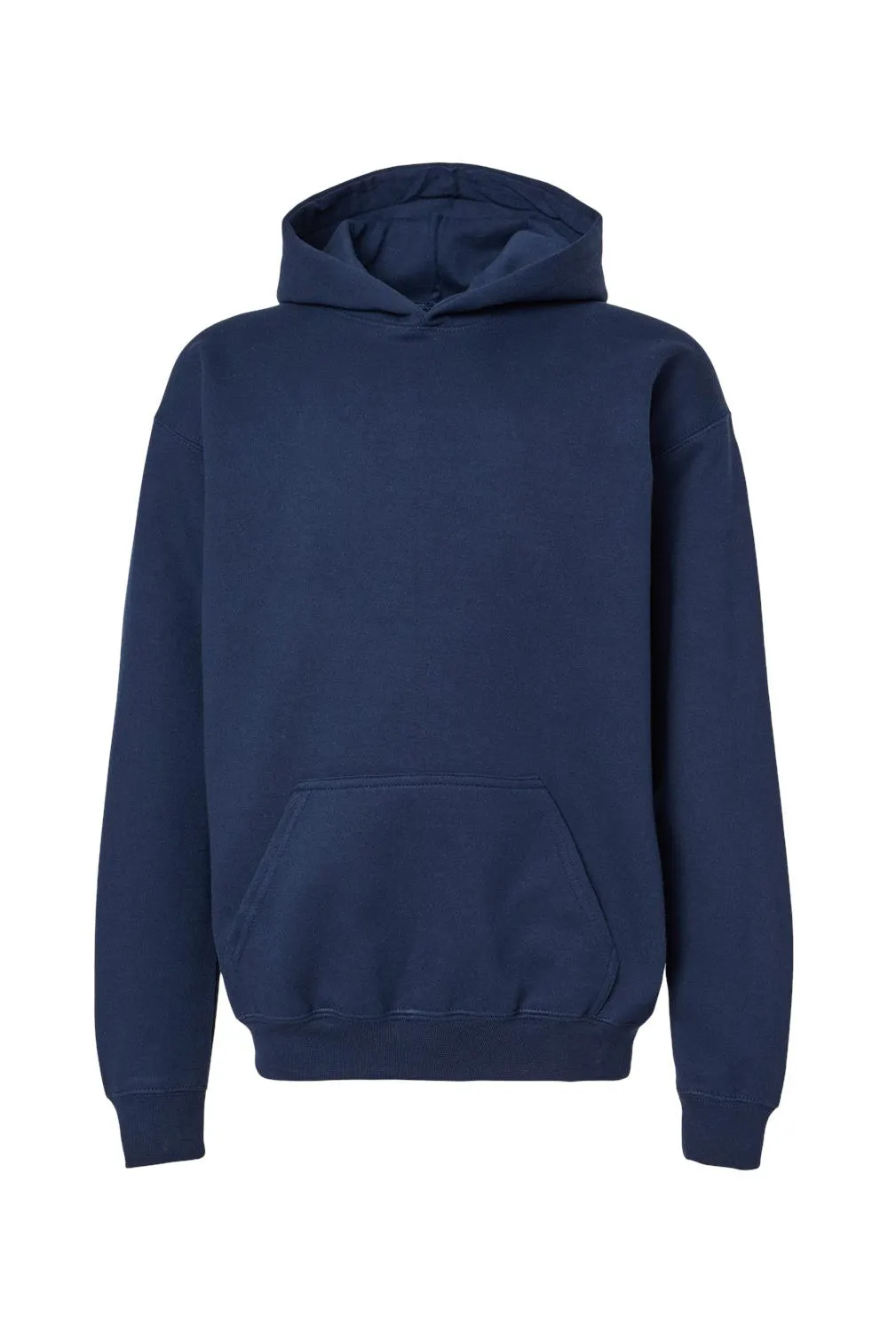 Gildan Jugend Softstyle Kapuzenpullover Hoodie mit Kangaroo-Tasche - Marineblau