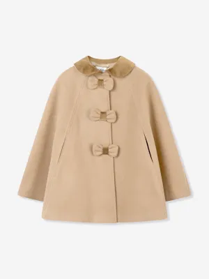 Mädchencape in Beige