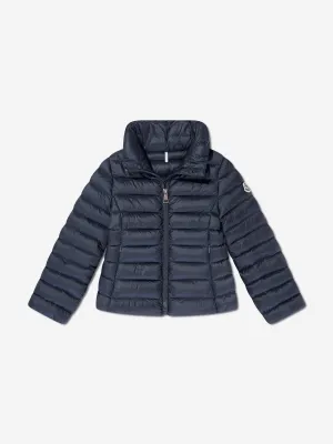 Gepolsterte Daunenjacke für Mädchen in Marineblau