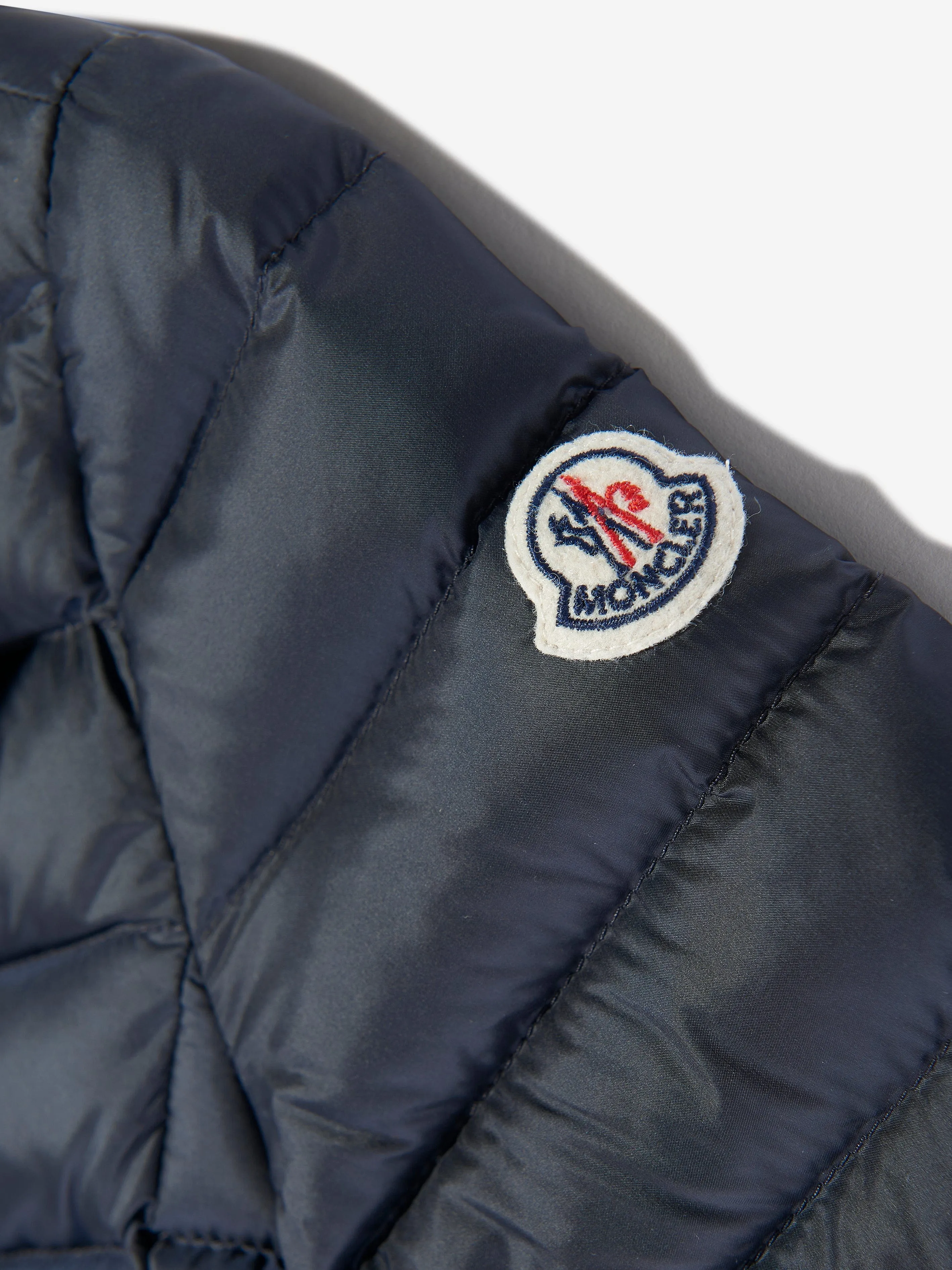 Gepolsterte Daunenjacke für Mädchen in Marineblau