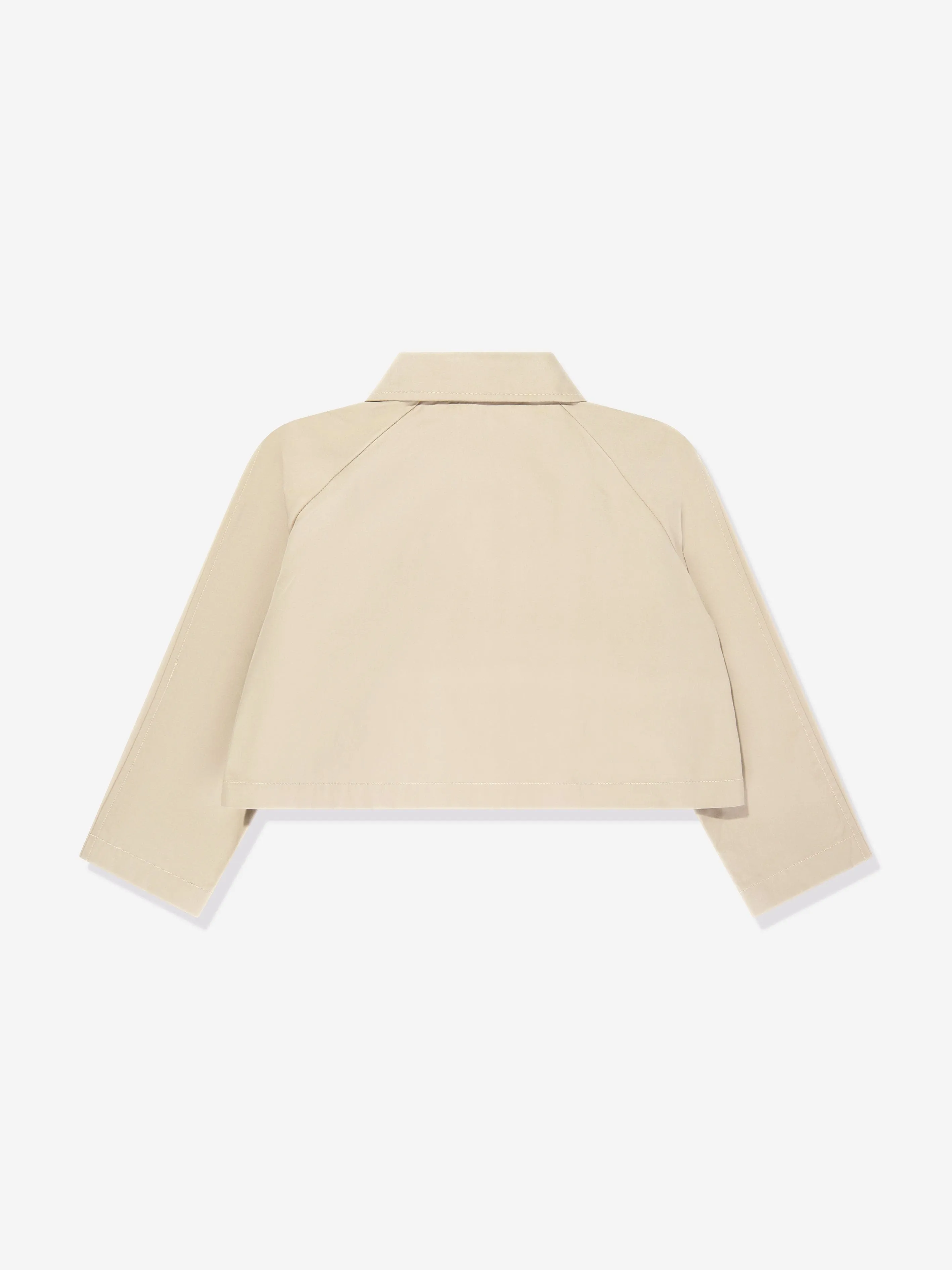 Mädchen Gabardine Logo Jacke in Beige