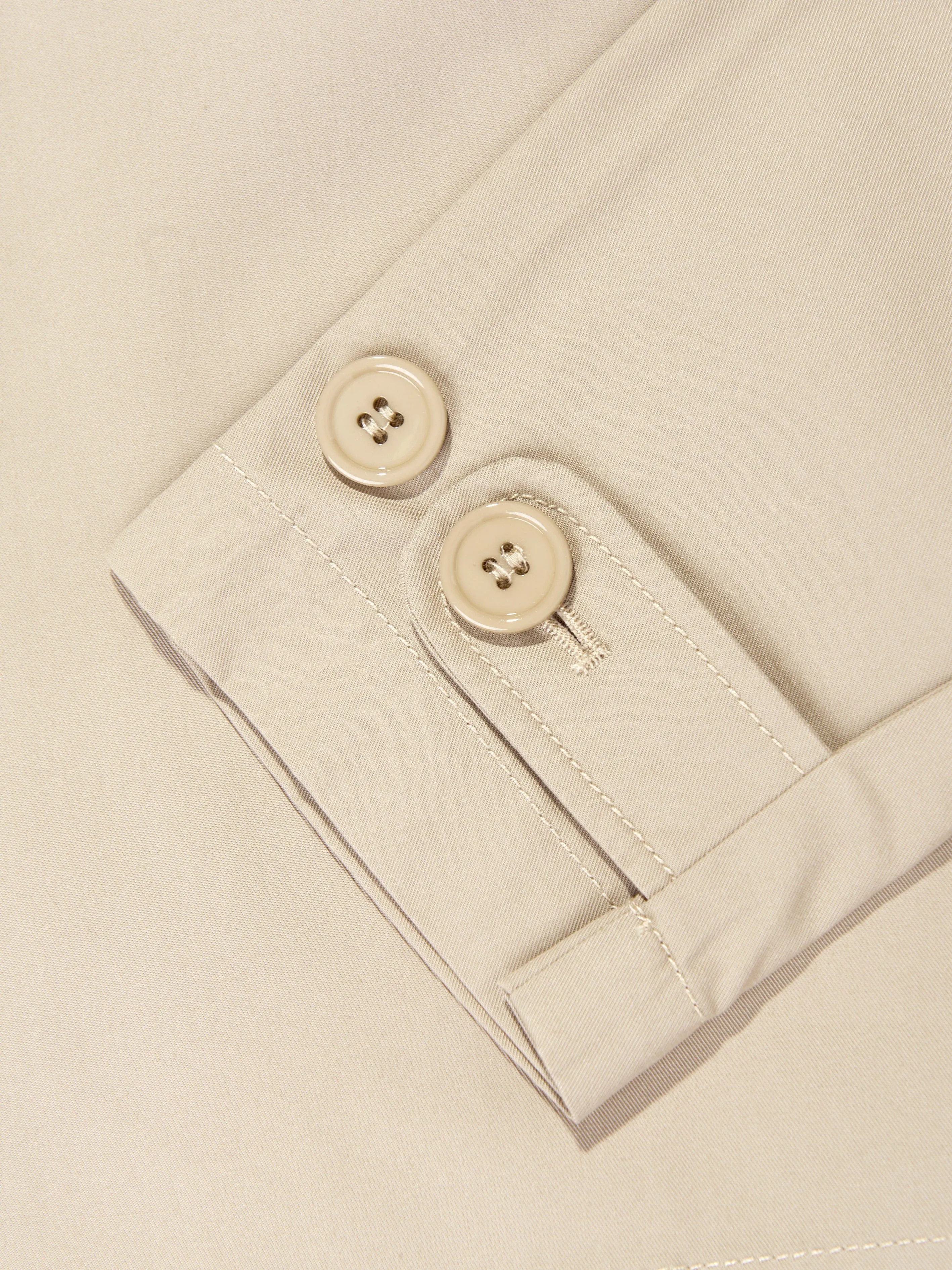 Mädchen Gabardine Logo Jacke in Beige