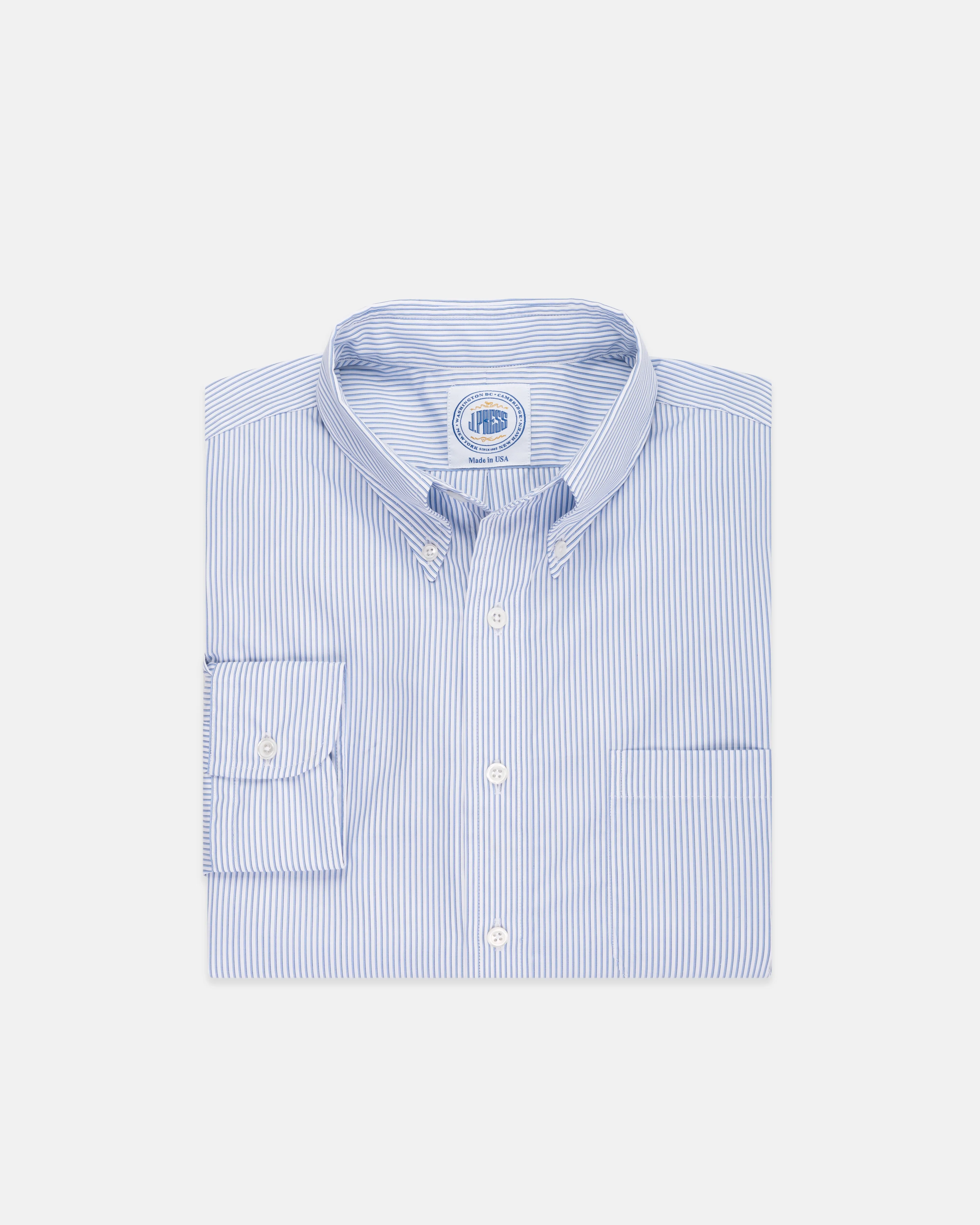 GOLD LABEL HEMD - BLAUER SCHATTENSTREIFEN