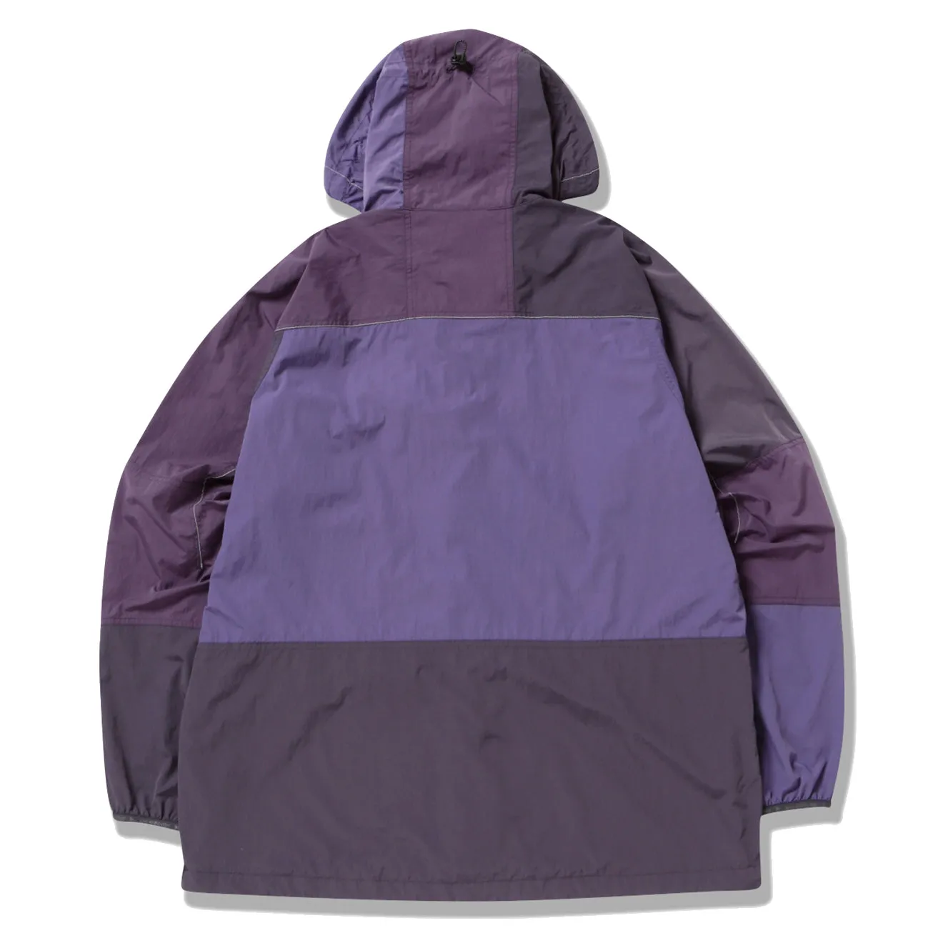 Gramicci x And Wander Damen Patchwork Wind Hoodie Mehrfarbig Lila