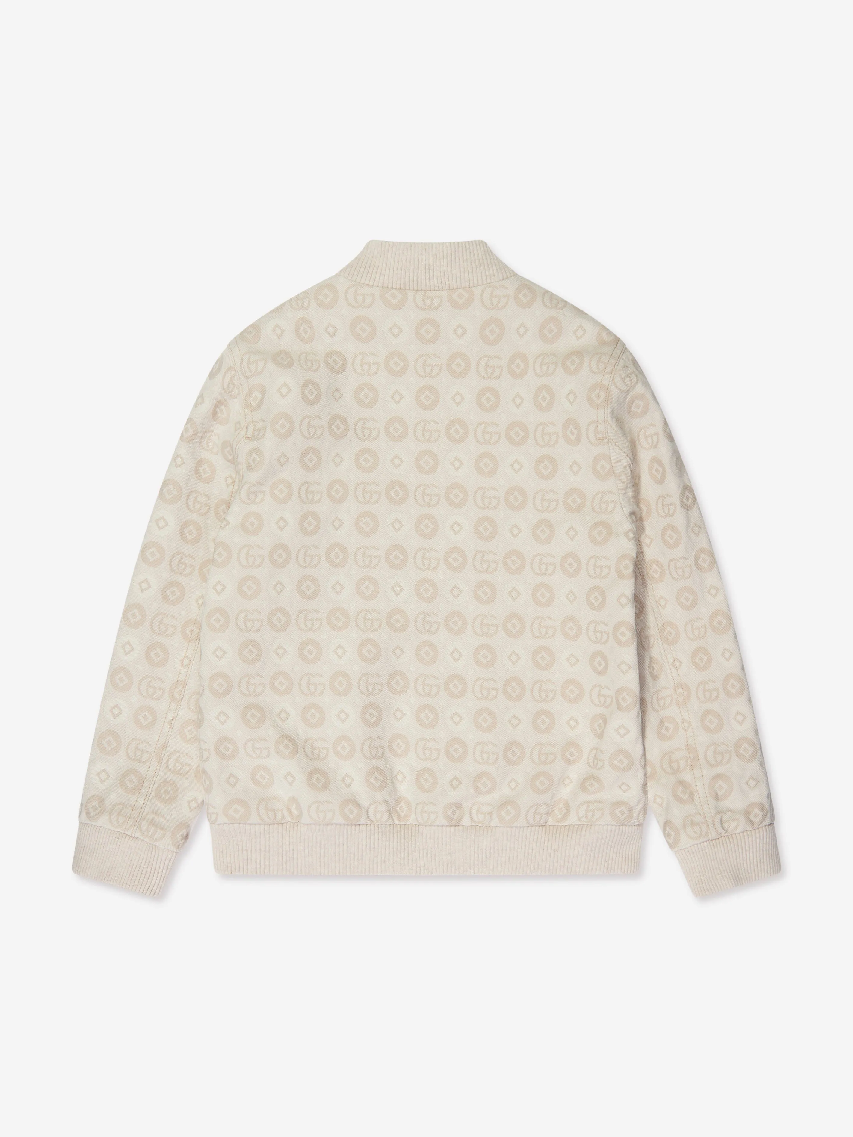 Gucci Boys Denim Bomberjacke in Elfenbein
