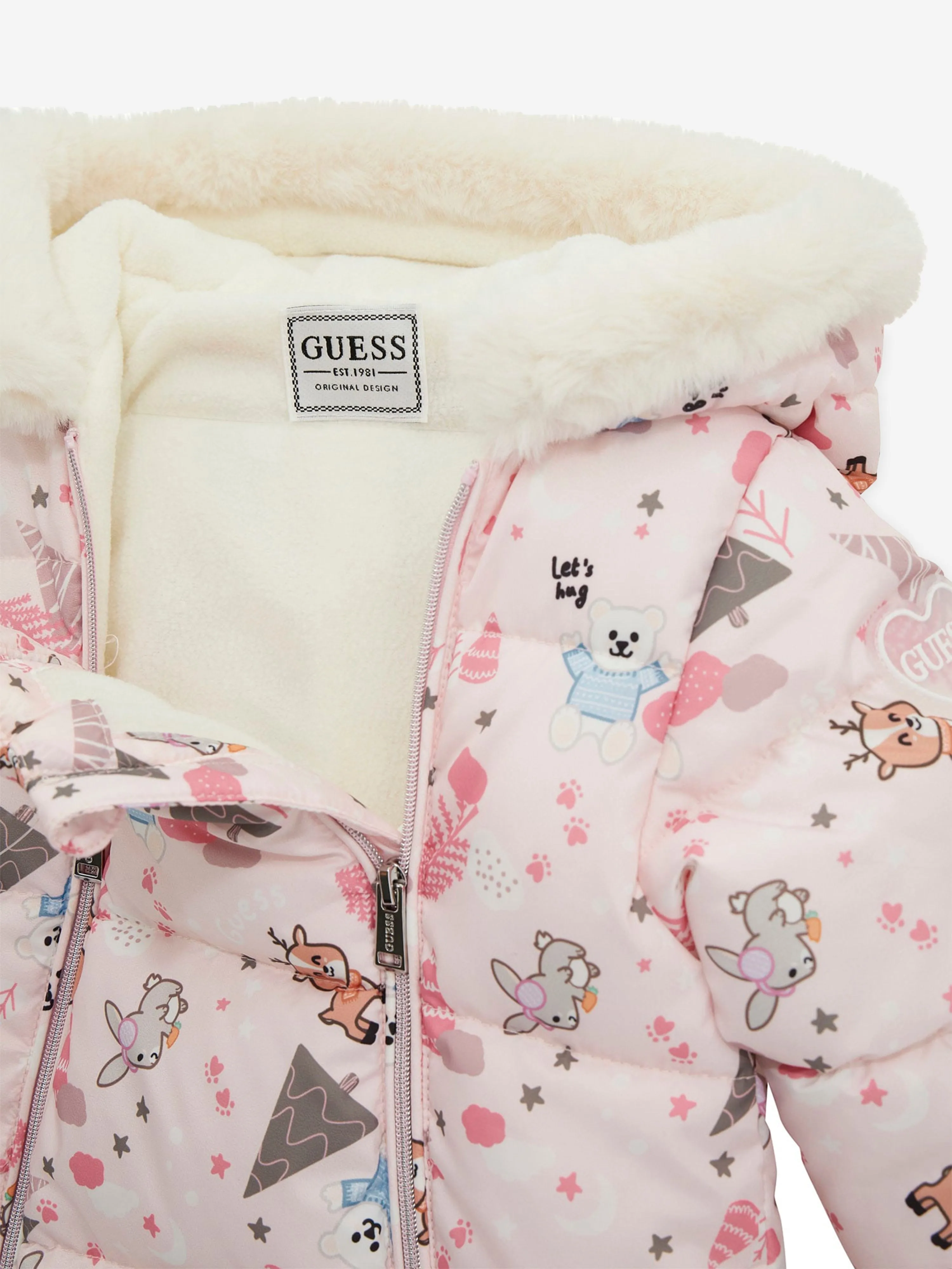 Guess Baby Girls Forest Schneeanzug in Rosa