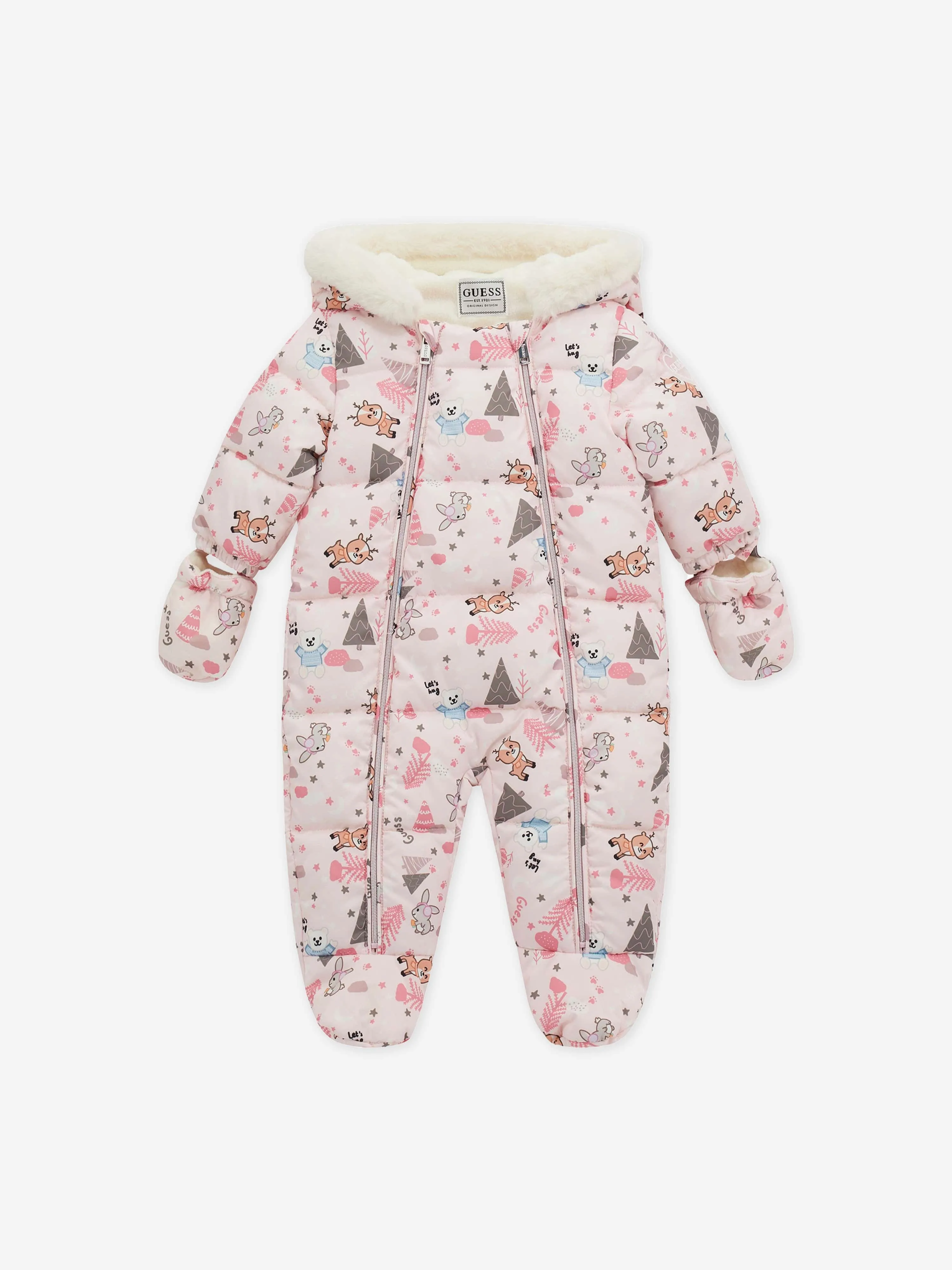 Guess Baby Girls Forest Schneeanzug in Rosa