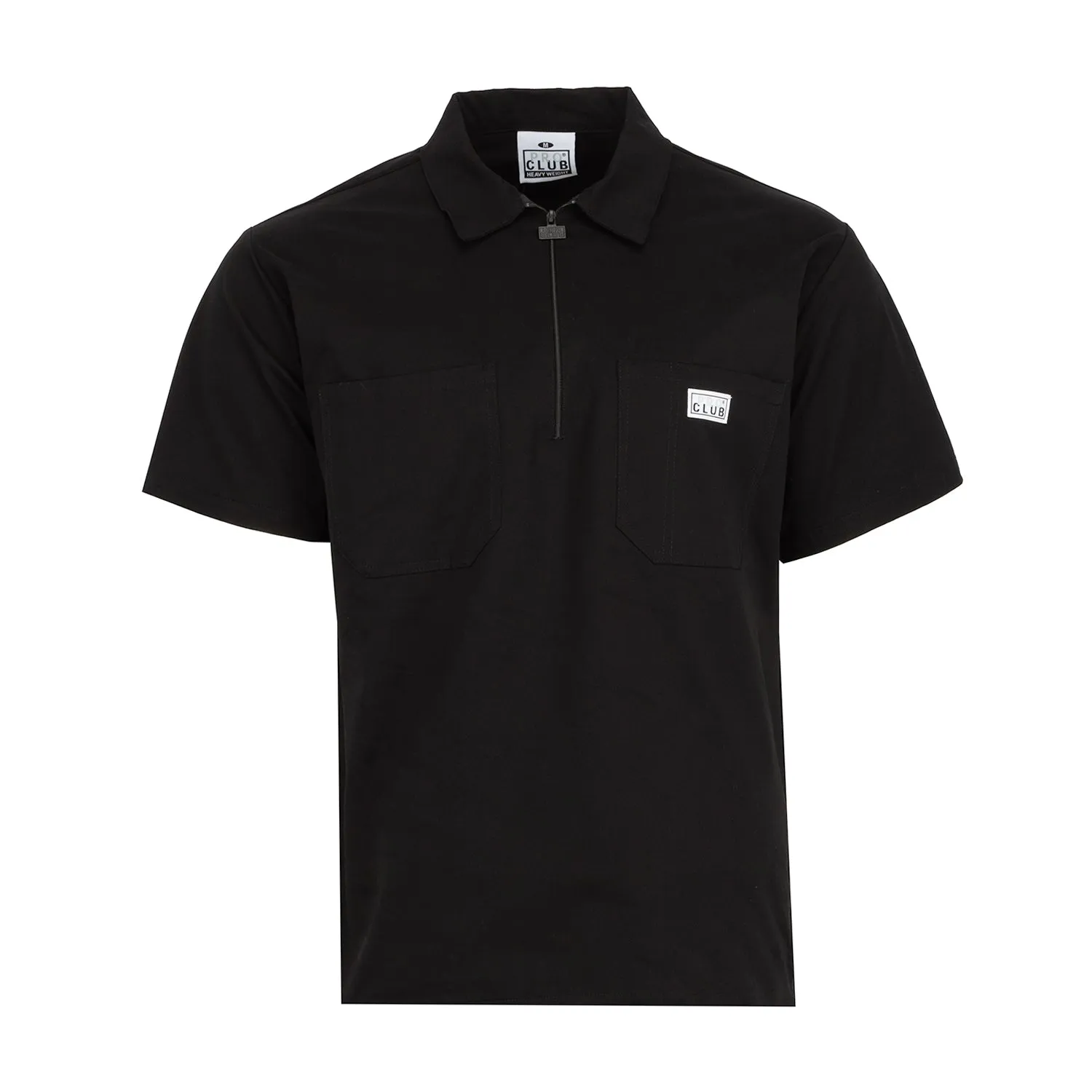 Halb-Zip Stretch Arbeitshemd - Herrenbekleidung_Pro-Club